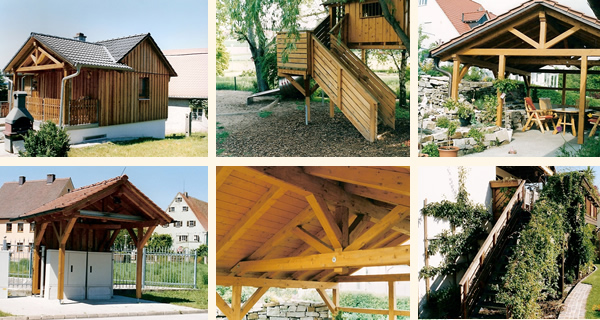 Pavillon, Gartenhäuser, Grillplatz, Außentreppen