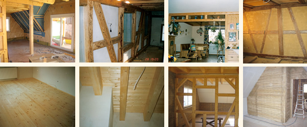 Lehmbau, Innenausbau, Holzböden